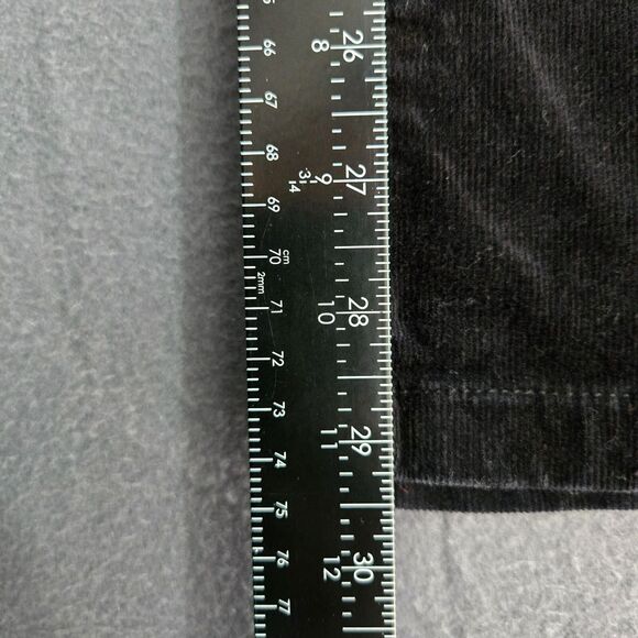 Erika Women 14 Black Straight Leg Corduroy Jeans Stretch - Picture 11 of 14